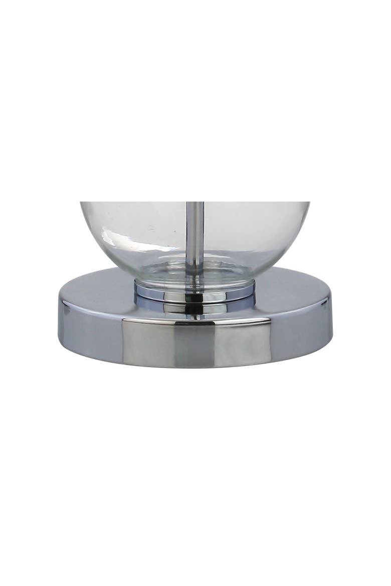 Bella 27" Glass Triple-Sphere LED Table Lamp, Alternate, color, Clear Silver