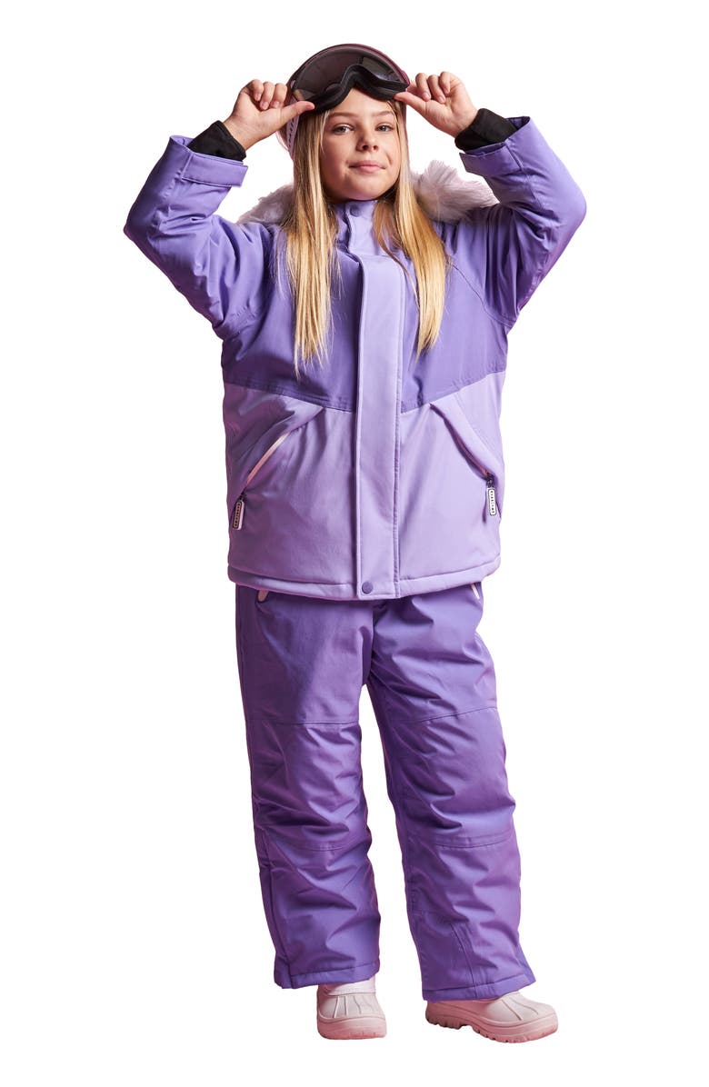 Roarsome Sparkle the Unicorn Ski Jacket, Main, color, Lilac