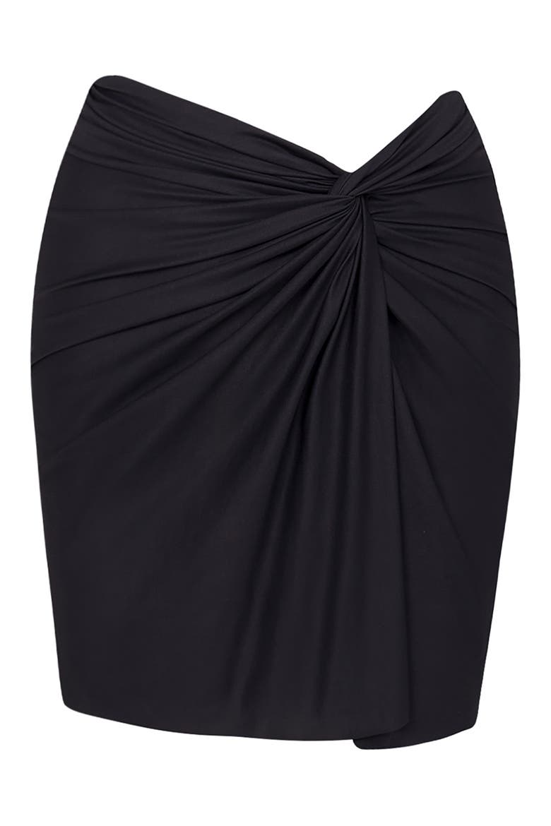 Karen Cover-Up Miniskirt, Alternate, color, BLACK