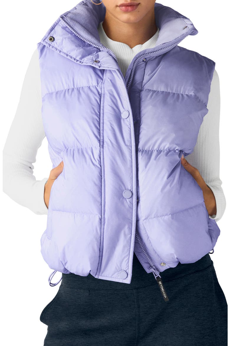 Big Cozy Puffer Vest, Main, color, BLUE FROST