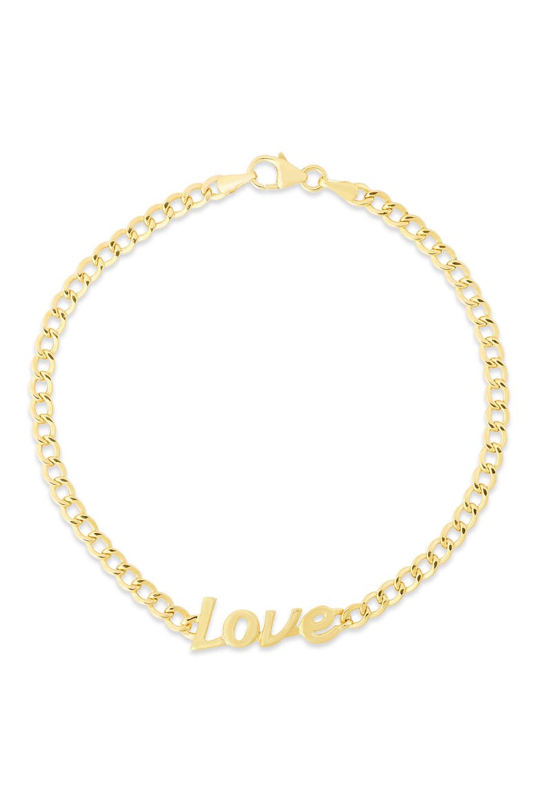 14K Yellow Gold 'LOVE' Bracelet, Main, color, YELLOW