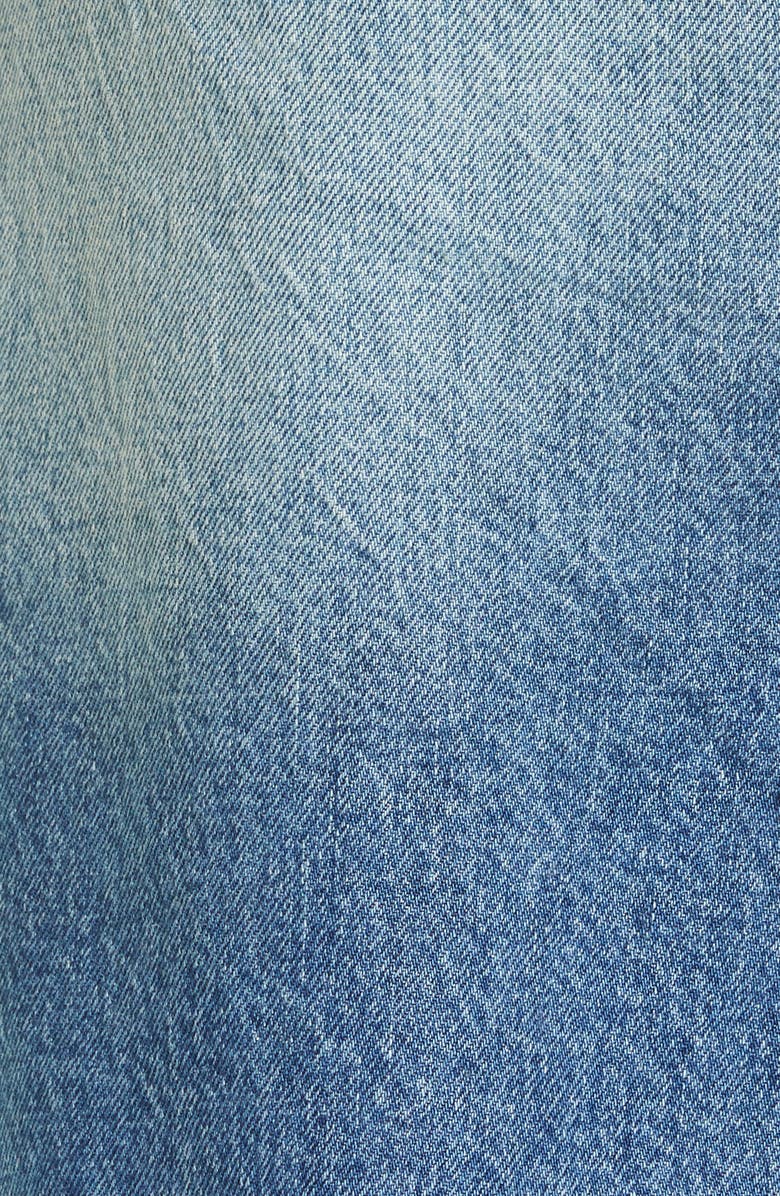 R13 Norbury Ripped Crossover Denim Skirt, Alternate, color, 