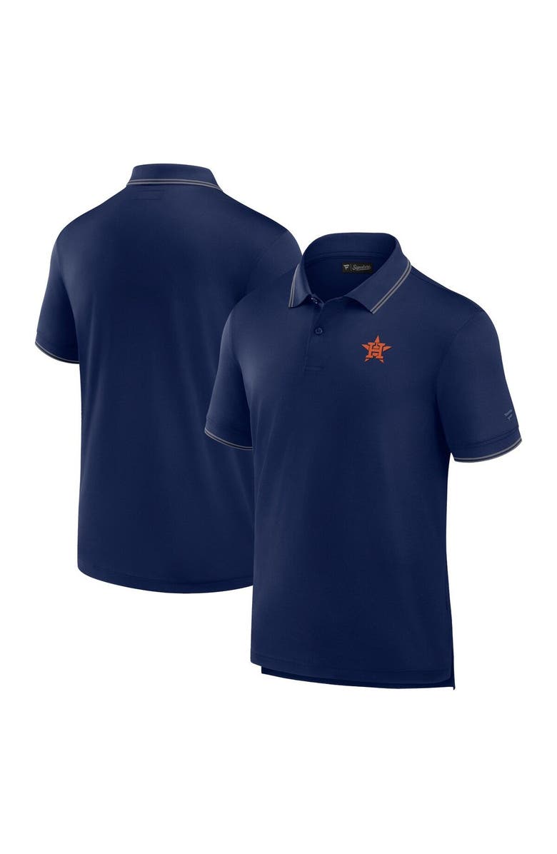 Fanatics Signature Men's Fanatics Navy Houston Astros Pique Polo Shirt, Main, color, Navy
