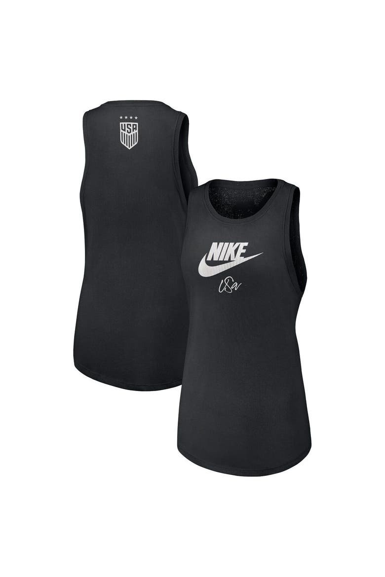 Women's Nike Black USWNT Futura Tank Top, Main, color, Black