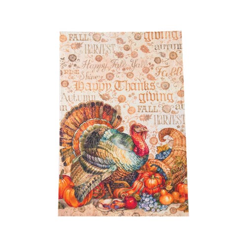 C & F Home C&f Home Traditional Turkey Printed Flour Sack Kitchen Towel Dishtowel In Brown