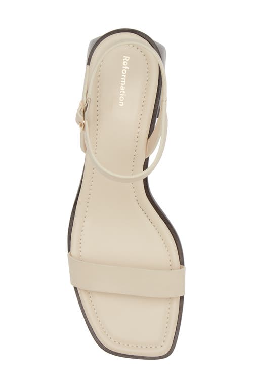 Reformation Stephanie Heeled Sandal In Neutral