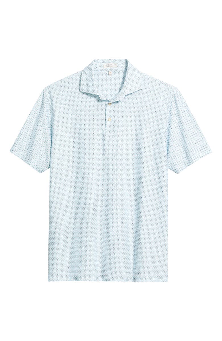Peter Millar Flock Performance Jersey Polo, Alternate, color, White