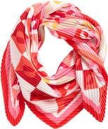Echo Mosaic Geo Pleated Diamond Scarf