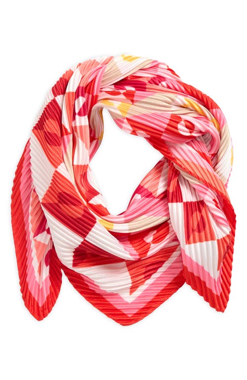Echo Mosaic Geo Pleated Diamond Scarf