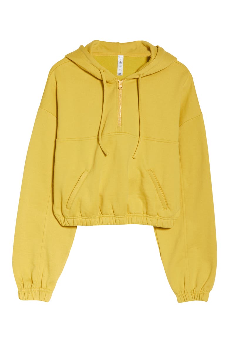Stadium Quarter Zip Hoodie, Alternate, color, SULPHUR