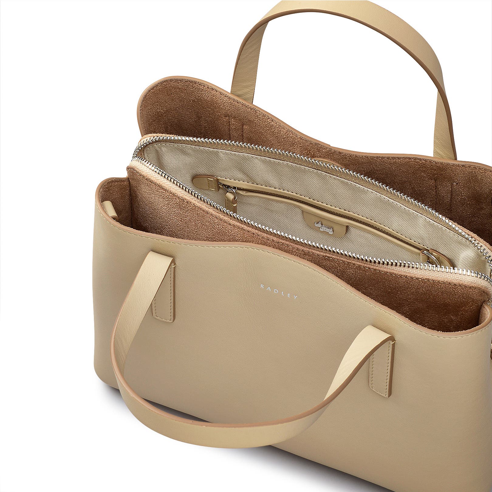 Radley Dukes Place Medium Ziptop Satchel Bag, Alternate, color, Stone