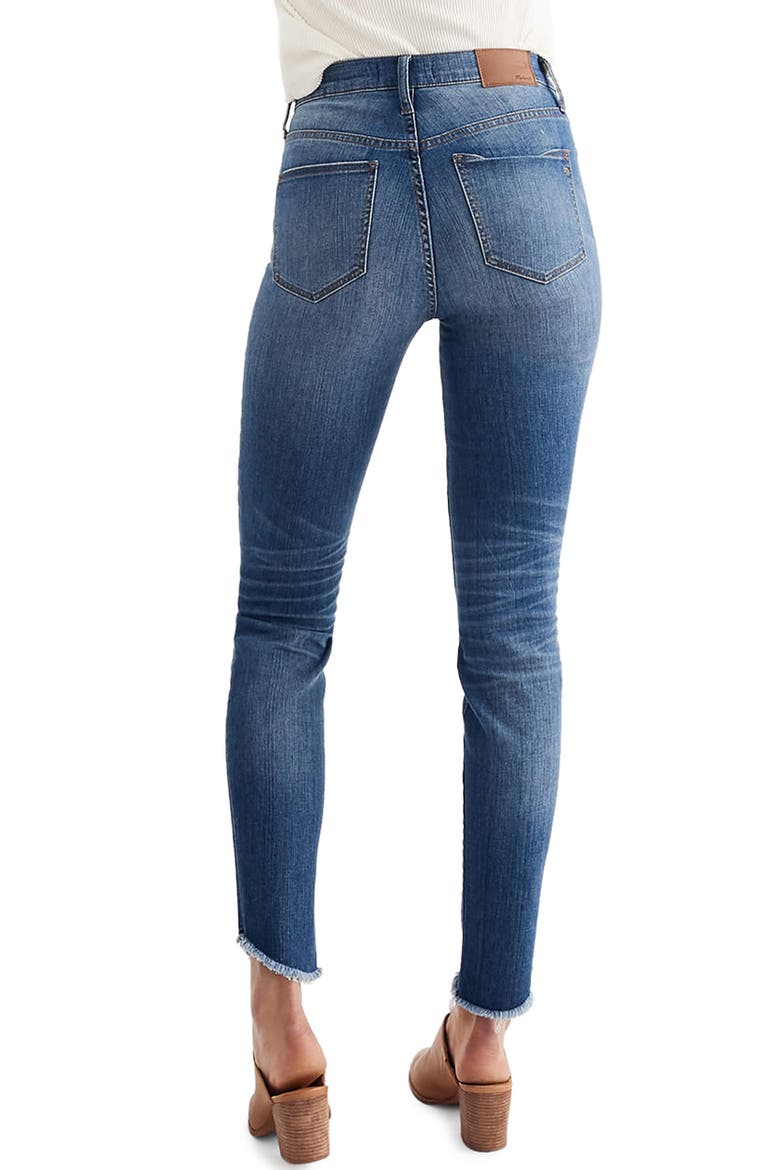 10-Inch High-Rise Tulip-Hem Skinny Jeans, Alternate, color, SOMERSET