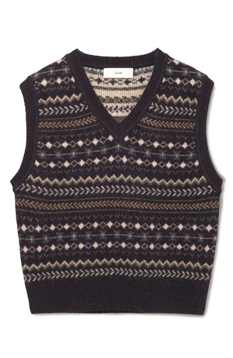 Unisex Crafted V-Neck Sweater Vest