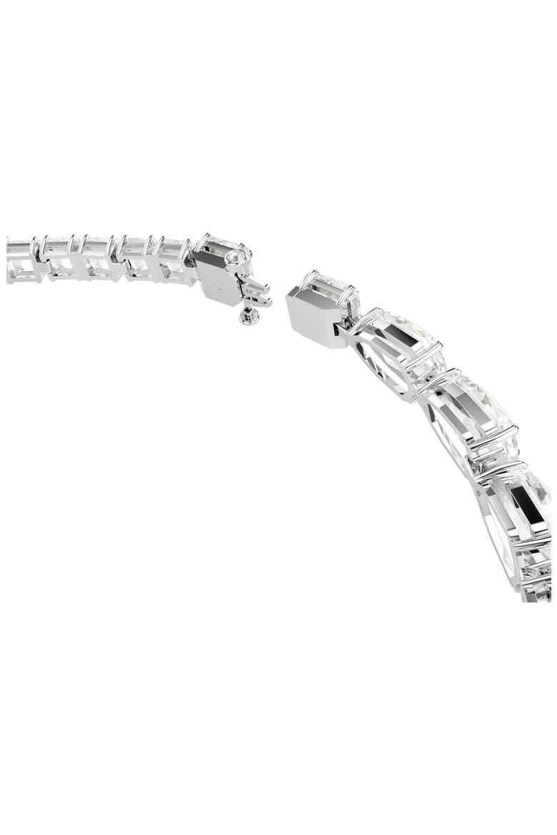 Matrix Collar Necklace, Alternate, color, SILVER/ WHITE