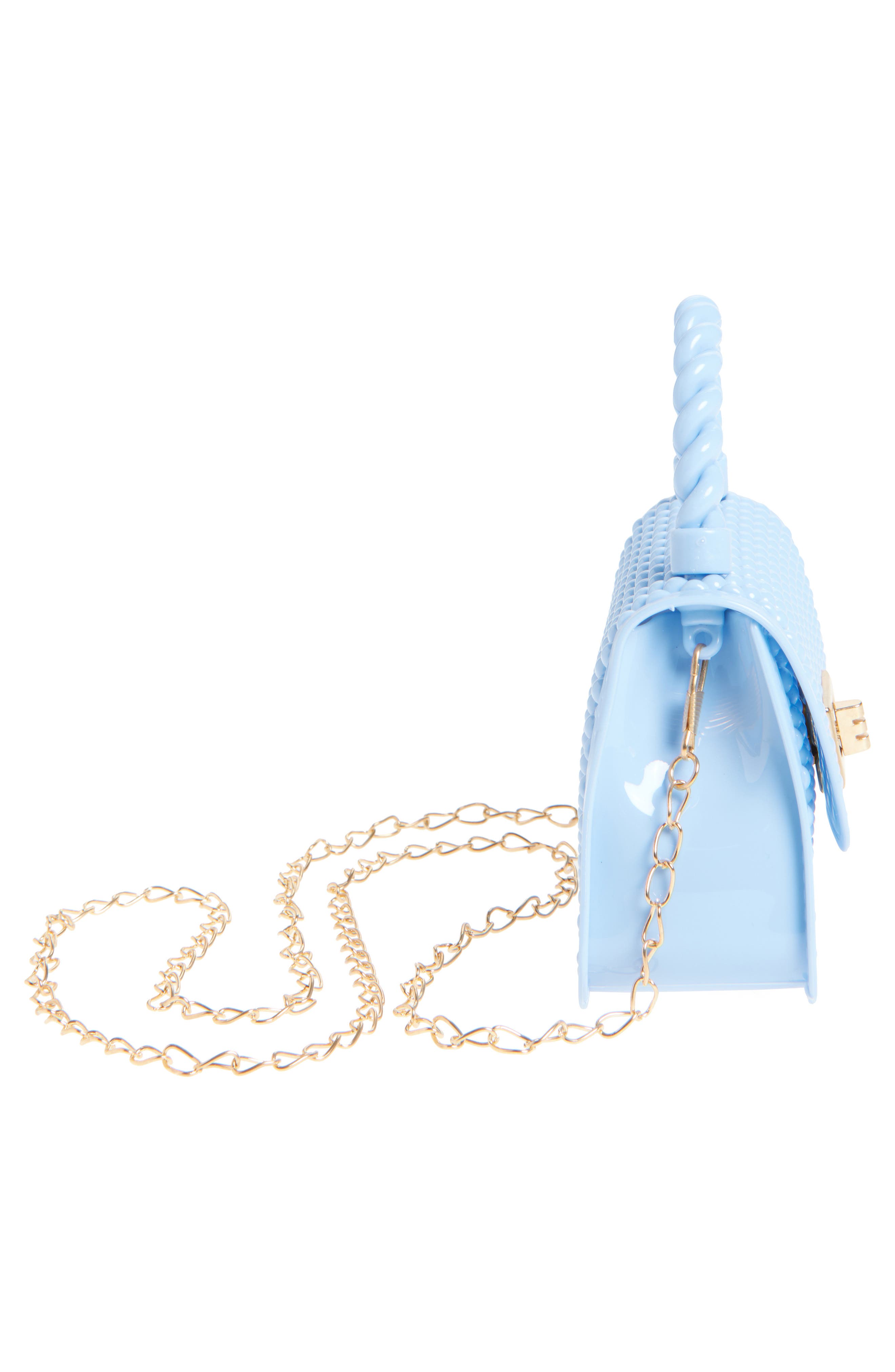 Ruby & Ry Kids' Blue Jelly Top Handle Bag, Alternate, color, Blue