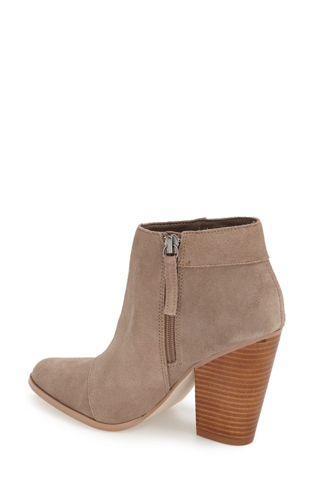 'Talisha' Tassel Bootie (Women), Alternate, color, TAUPE SUEDE