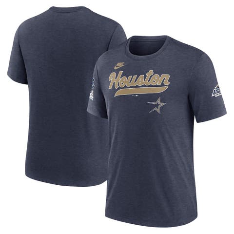 Men's Nike Heather Navy Houston Astros Cooperstown Collection Eras Tri-Blend T-Shirt