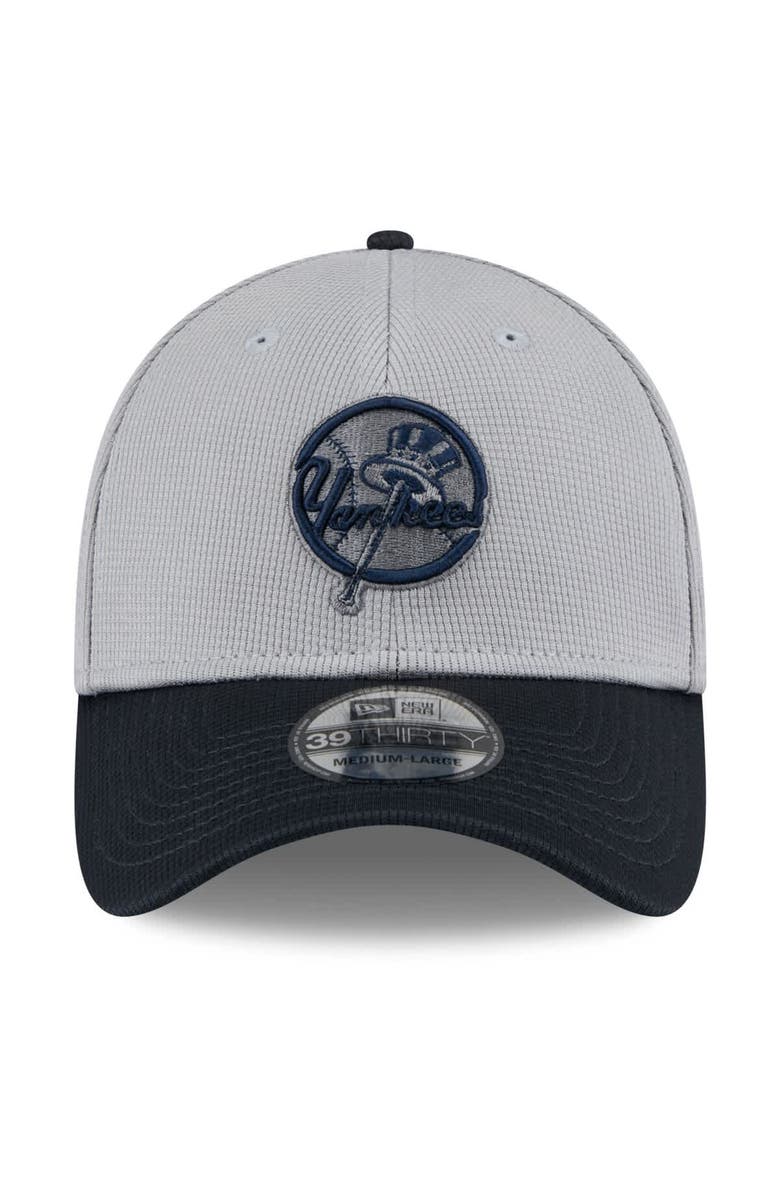 New Era Men's New Era  Gray/Navy New York Yankees 2025 Batting Practice 39THIRTY Flex Hat, Alternate, color, 
