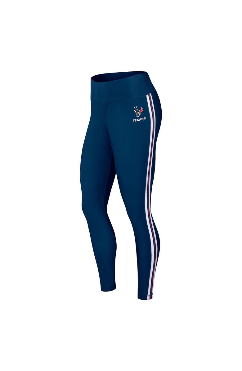 WEAR by Erin Andrews Women's WEAR by Erin Andrews Navy Houston Texans Color Block Leggings, Alternate, color,