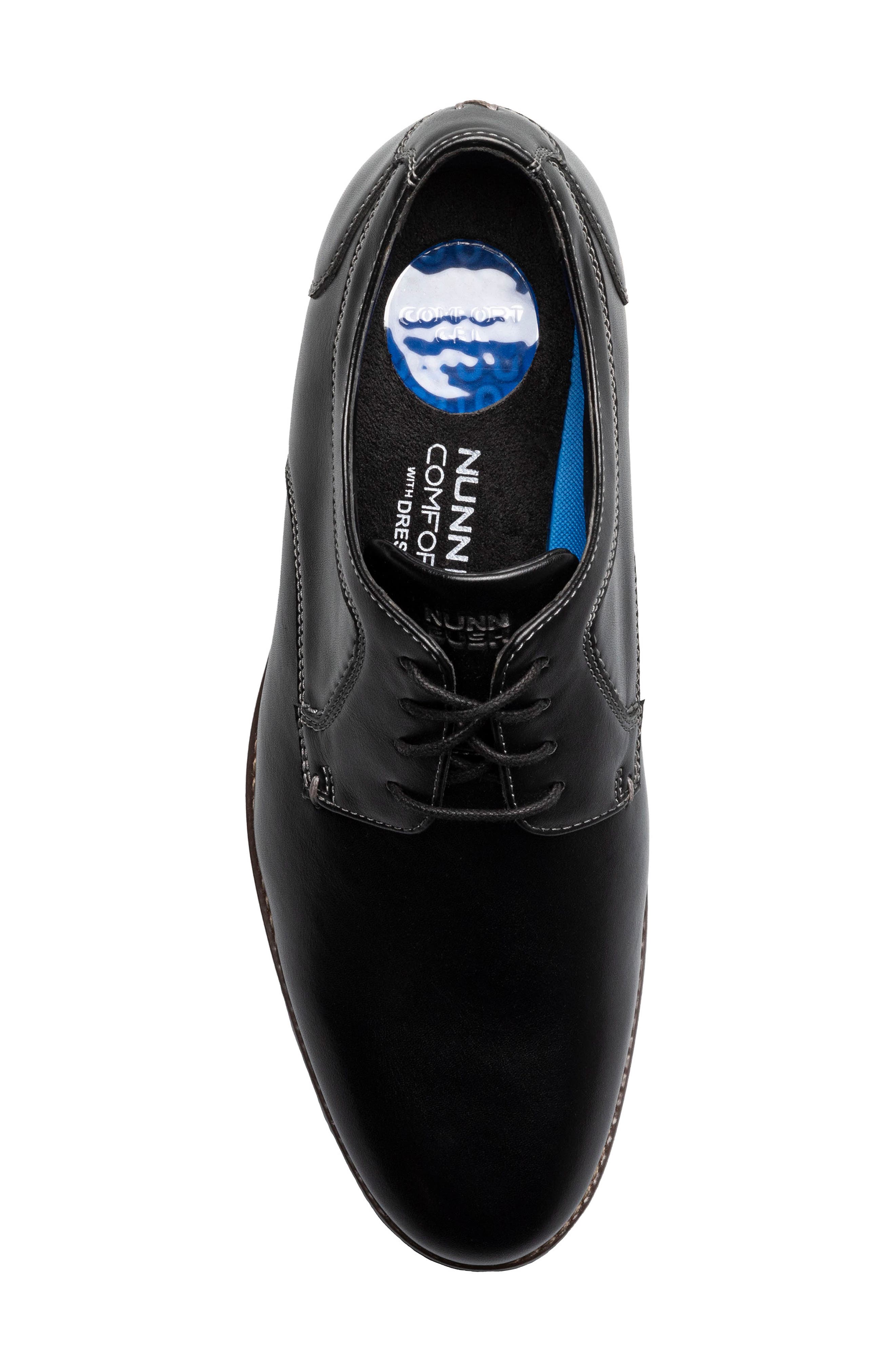 NUNN BUSH Wedgewood Plain Toe Derby, Alternate, color, Black