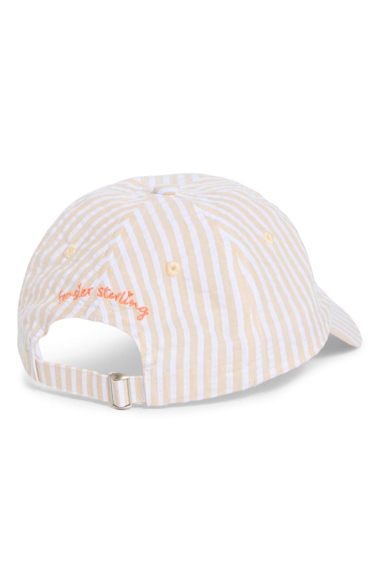 FRASIER STERLING Peach Stripe Baseball Cap, Alternate, color, Tan
