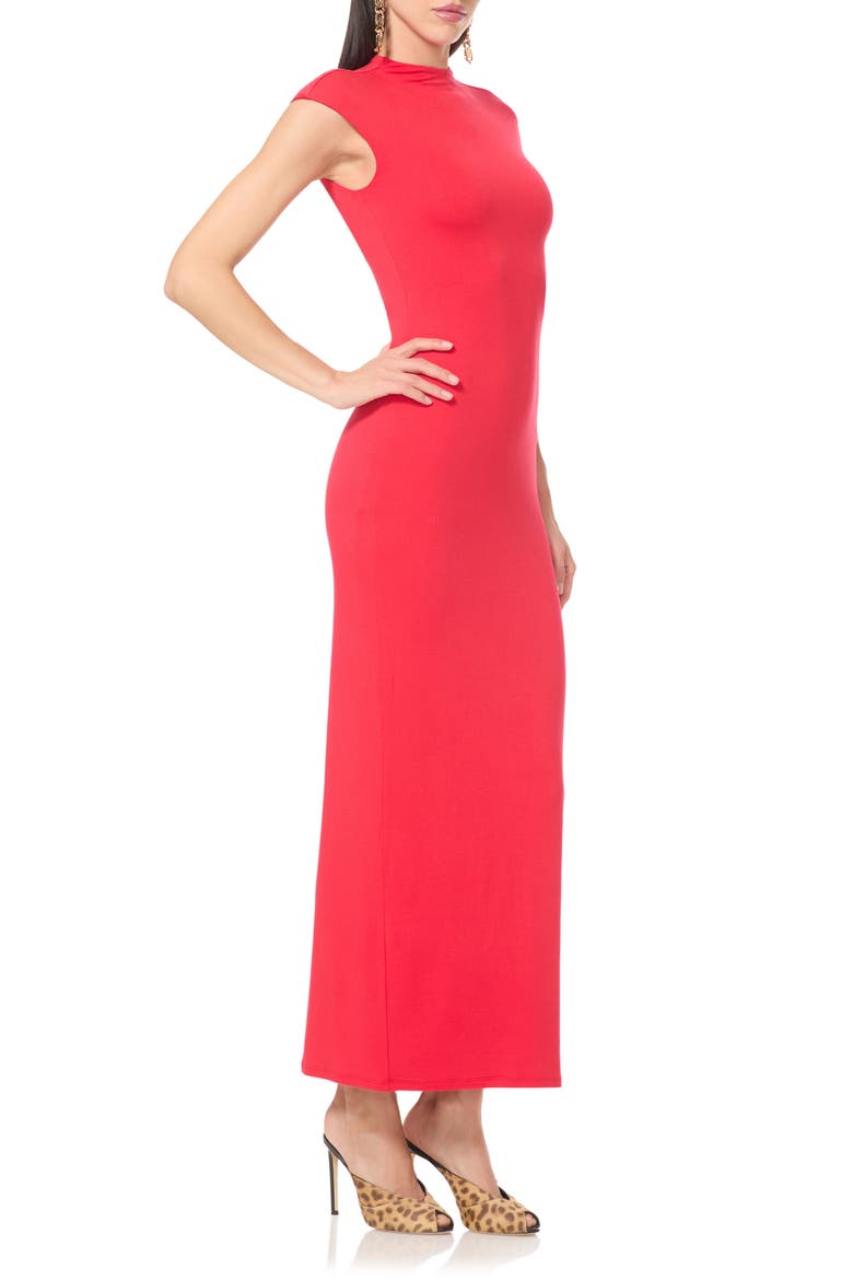 Wilton Maxi Dress, Alternate, color, KISS RED