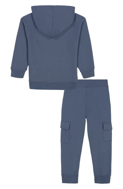 Lucky Brand Kids' Logo Hooded T-shirt & Joggers Set In Blue