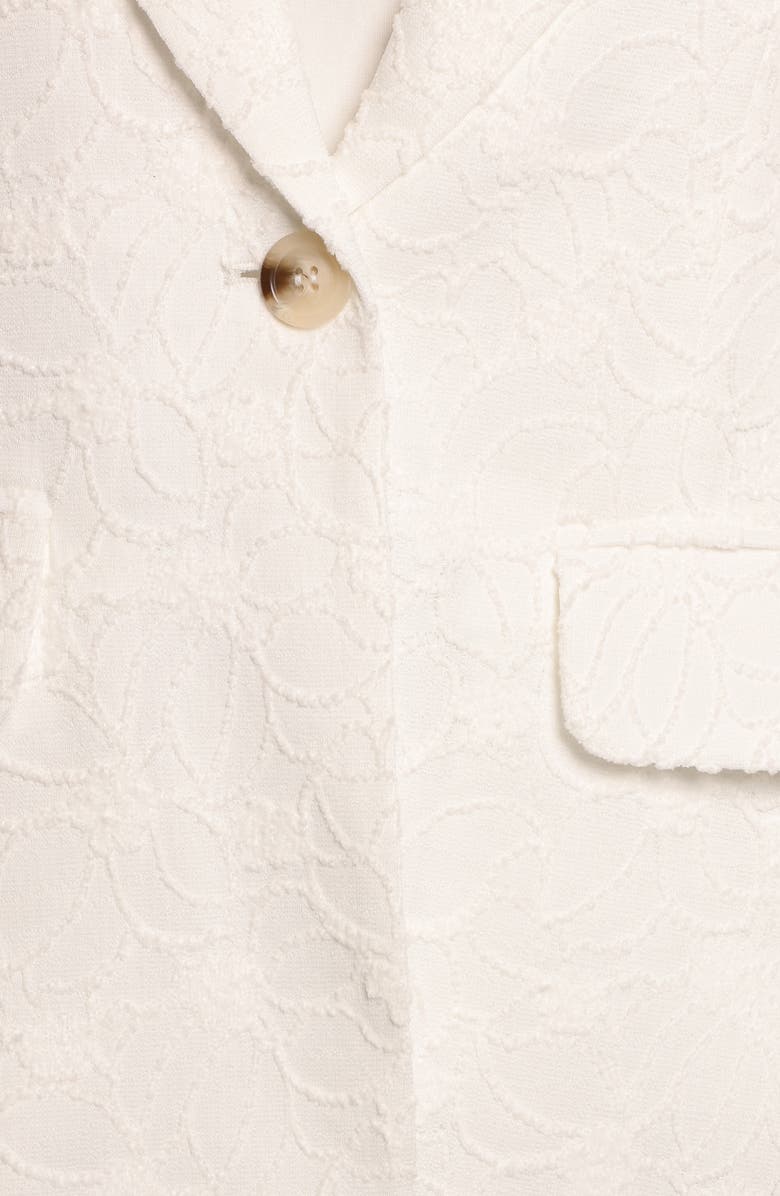 Petal & Pup Darian Lace Knit Blazer, Alternate, color, Off White