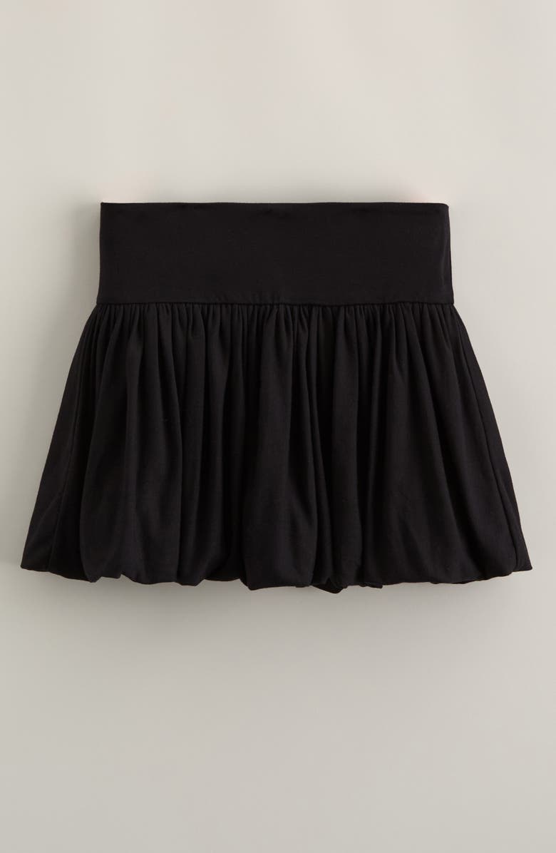 Nordstrom Kids' Knit Bubble Miniskirt, Alternate, color, Black