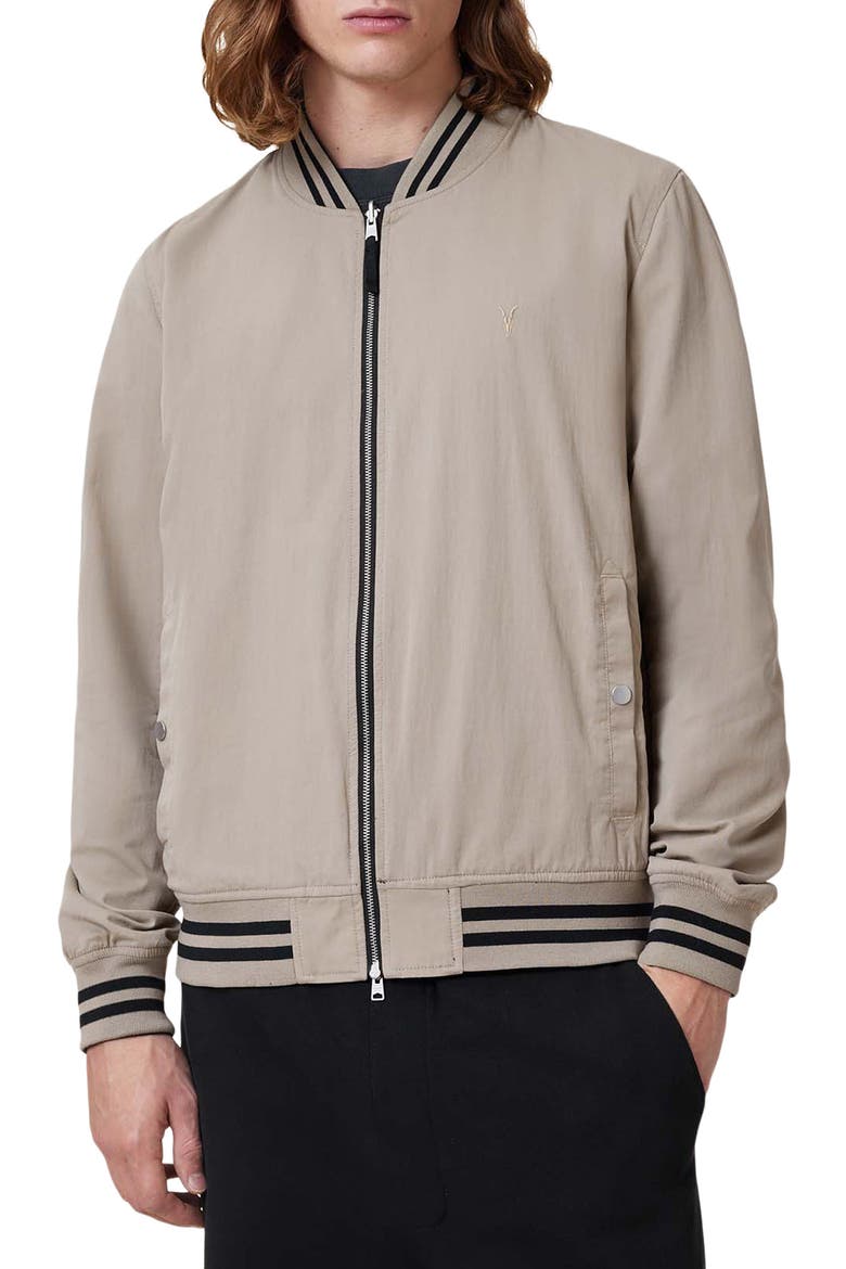 Bassett Reversible Bomber Jacket, Alternate, color, BLACK/ KHAKI