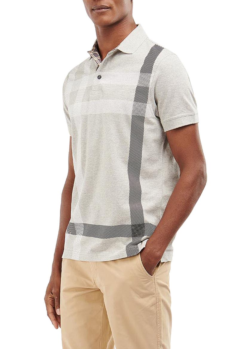 Blaine Tartan Polo, Alternate, color, GREY MARL