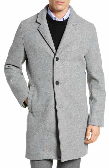 Cole Haan Regular Fit Stretch Wool Coat