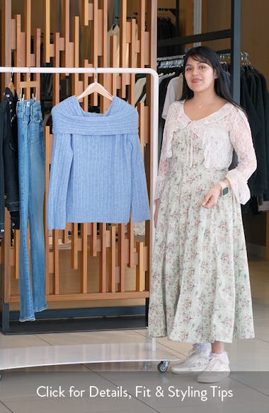 Princess Polly Snowie Off the Shoulder Sweater | Nordstromrack