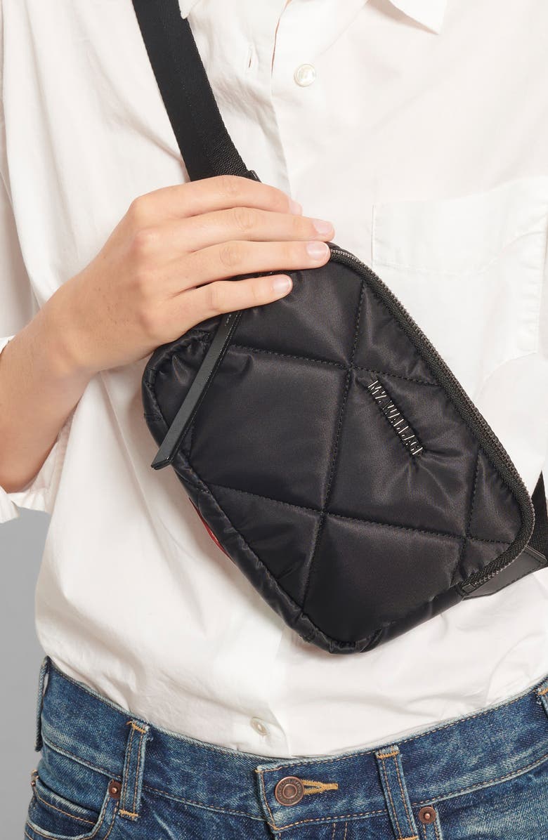 MZ Wallace Madison Quilted Belt Bag, Alternate, color,