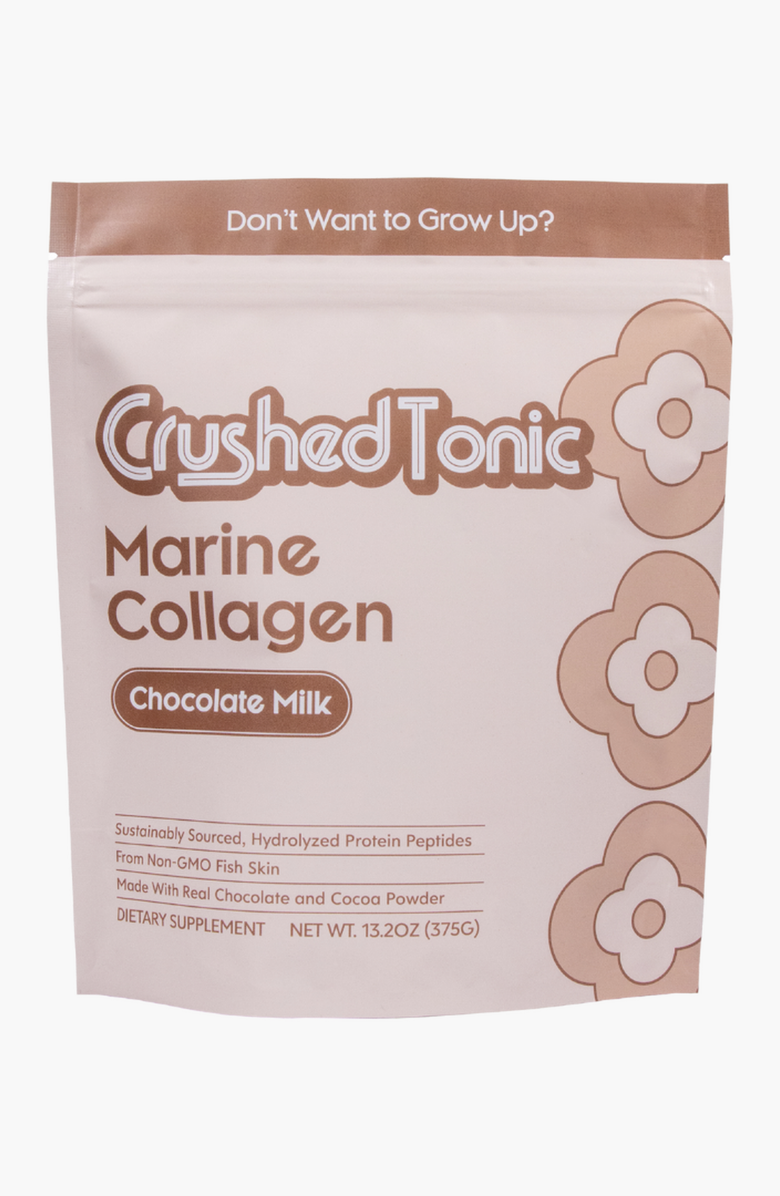 CRUSHED TONIC Chocolate Milk Marine Collagen Supplement, Main, color, Light Beige / Nude