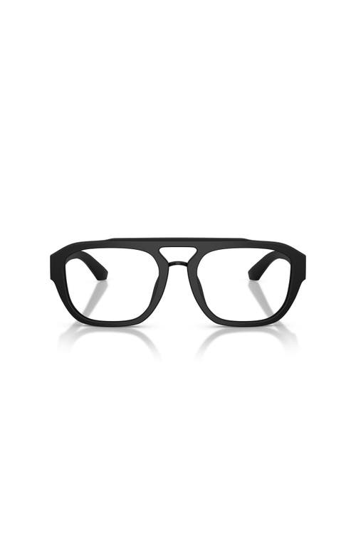 Dolce & Gabbana Dolce&gabbana 55mm Pilot Optical Glasses In Black