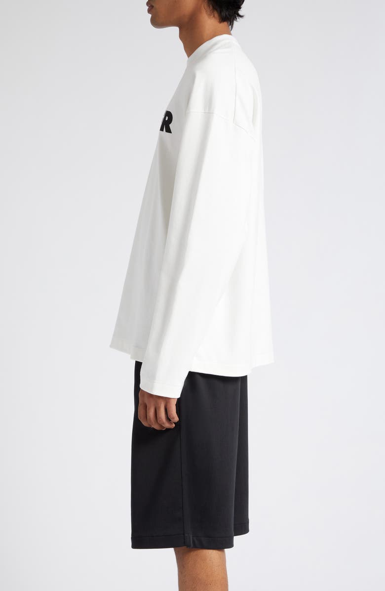 Jil Sander Logo Long Sleeve Graphic T-Shirt, Alternate, color, 