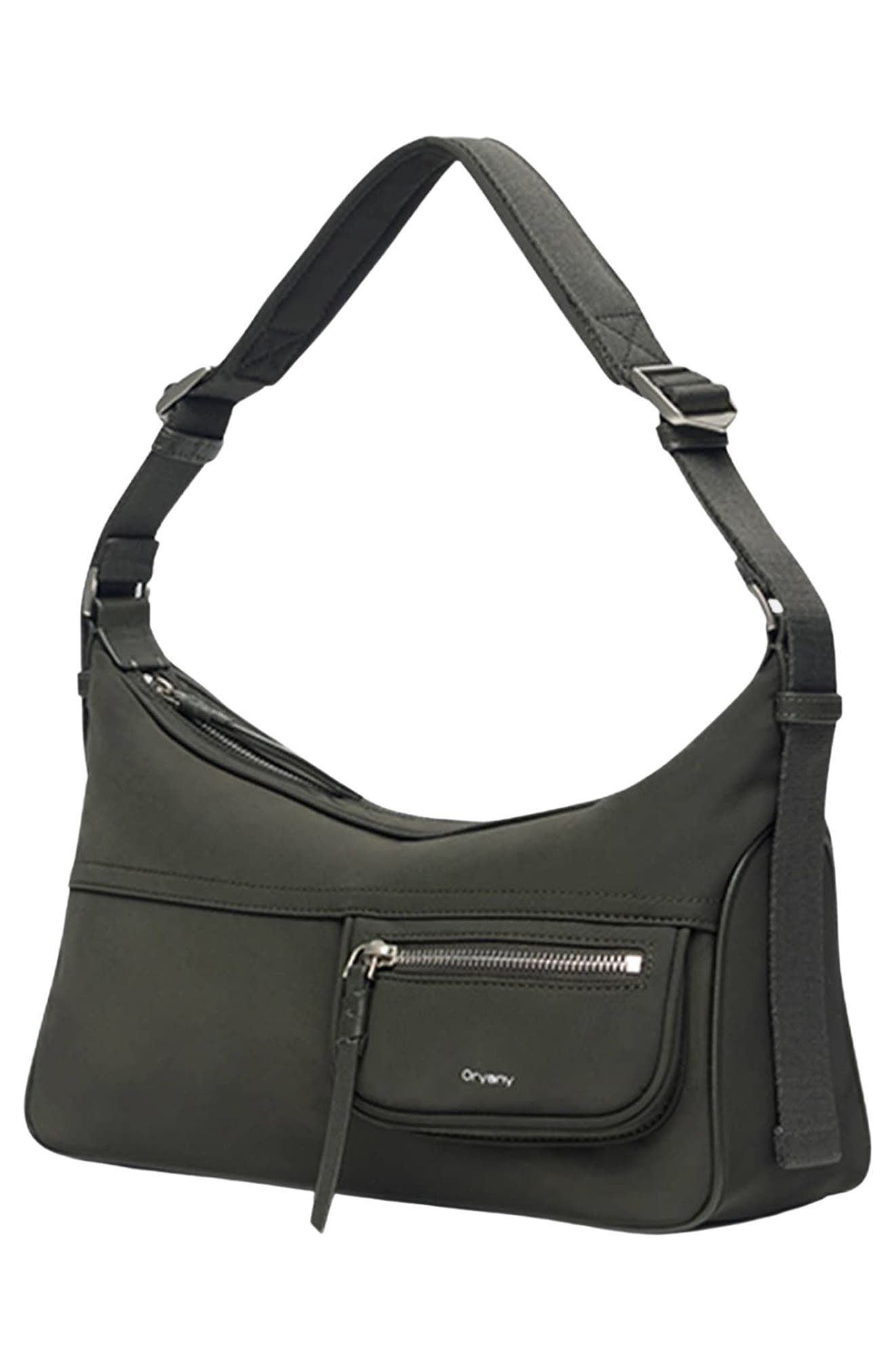 Dekker Nylon Shoulder Bag, Alternate, color, SMOKY BROWN