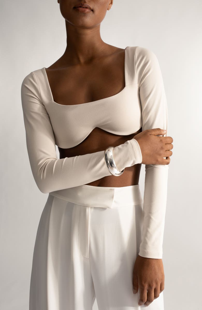 st. Moran Auguste Cuff Bracelet, Alternate, color, Silver