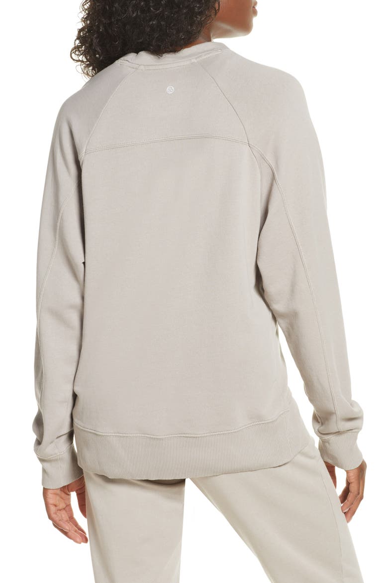 Jamie Crewneck Sweatshirt, Alternate, color, GREY PORPOISE