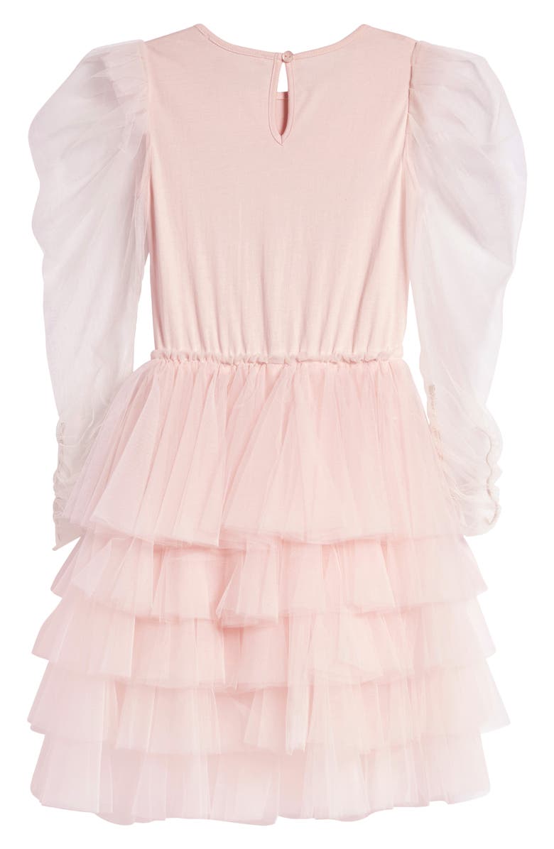 Tutu Du Monde Kids' Iconic Embellished Long Sleeve Tiered Tutu Dress, Alternate, color, 