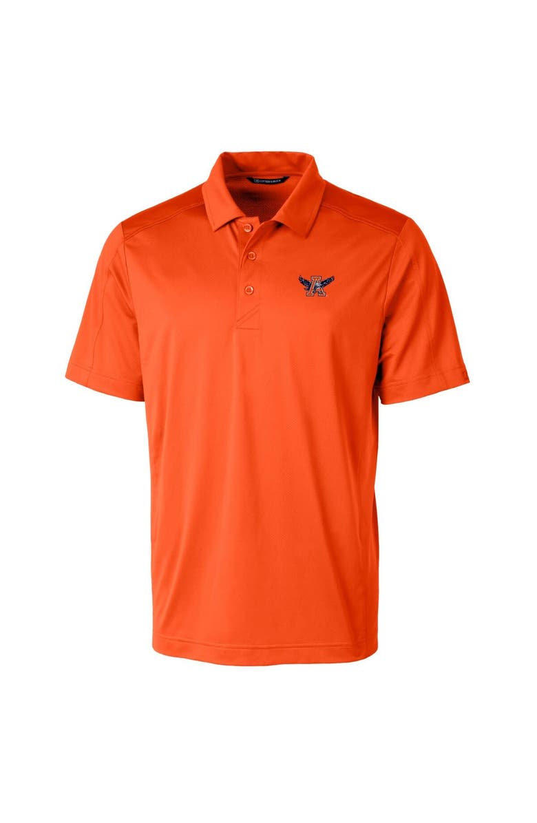 Cutter & Buck Men's Cutter & Buck Orange Auburn Tigers Team Logo Big & Tall Prospect Textured Stretch Polo, Alternate, color, Orange