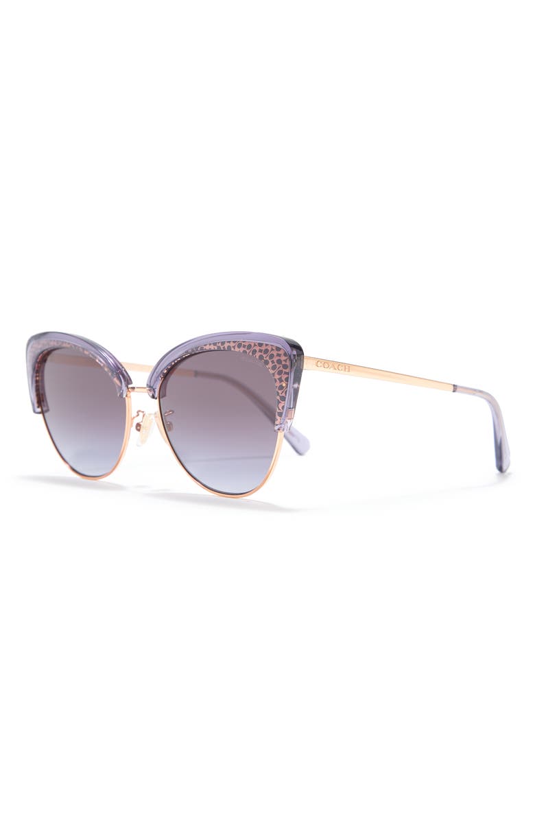 COACH 55mm Butterfly Sunglasses, Alternate, color, 