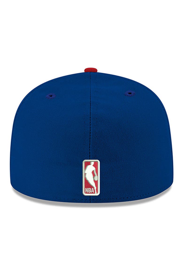Men's New Era Blue Detroit Pistons Official Team Color 2Tone 59FIFTY Fitted Hat, Alternate, color, BLUE