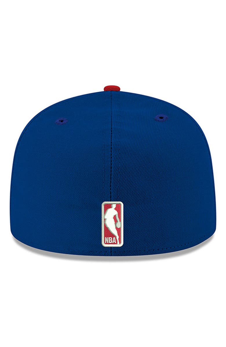 New Era Men's New Era Blue Detroit Pistons Official Team Color 2Tone 59FIFTY Fitted Hat, Alternate, color, Blue