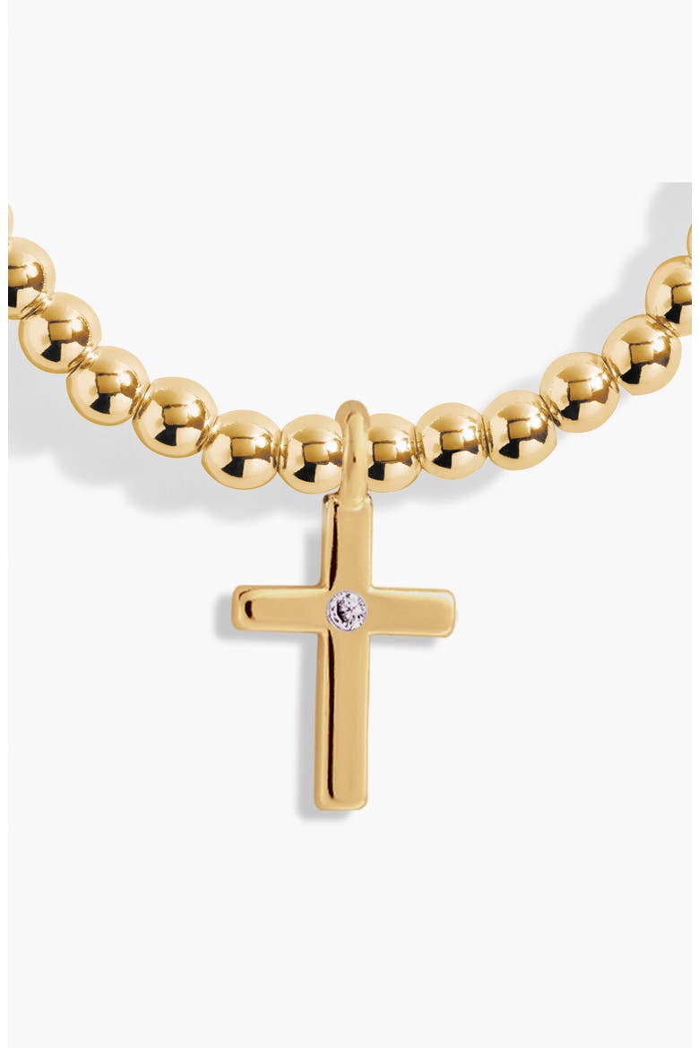 A Little 'Live By Faith' Bracelet in Gold-Tone Plating, Alternate, color, Metallic Gold
