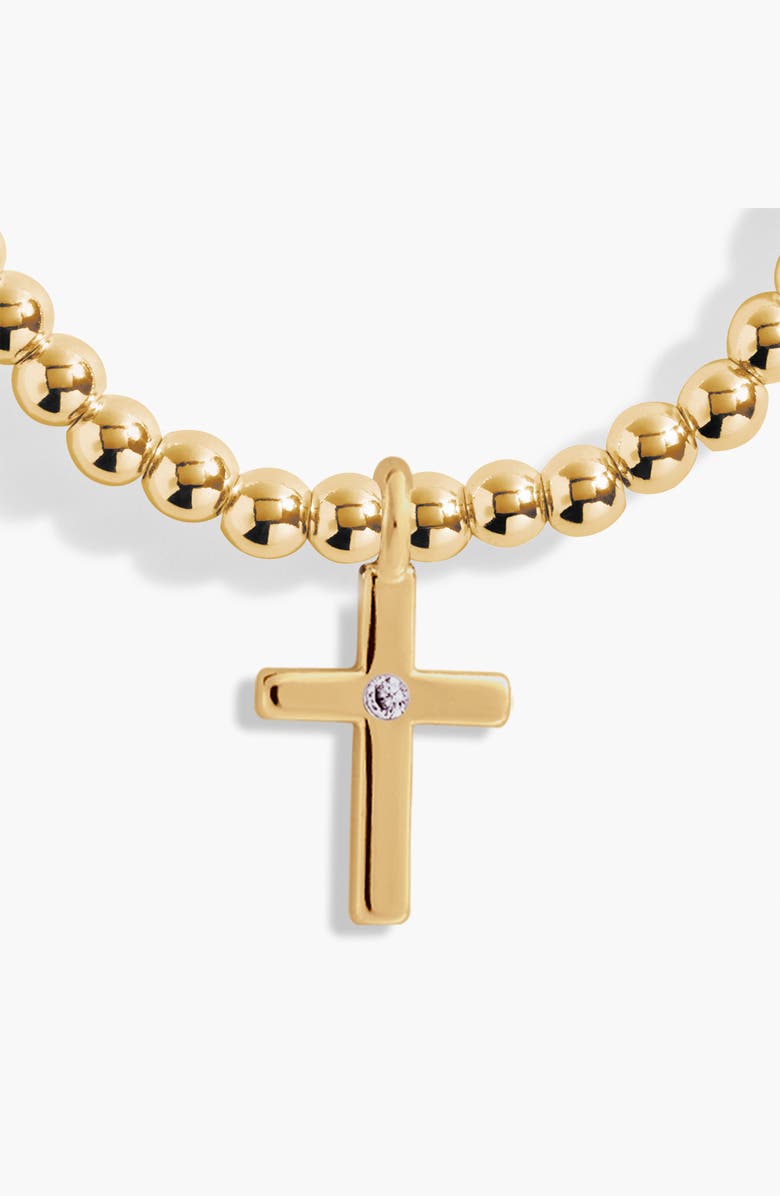 A Littles & Co A Little 'Live By Faith' Bracelet in Gold-Tone Plating, Alternate, color, Metallic Gold