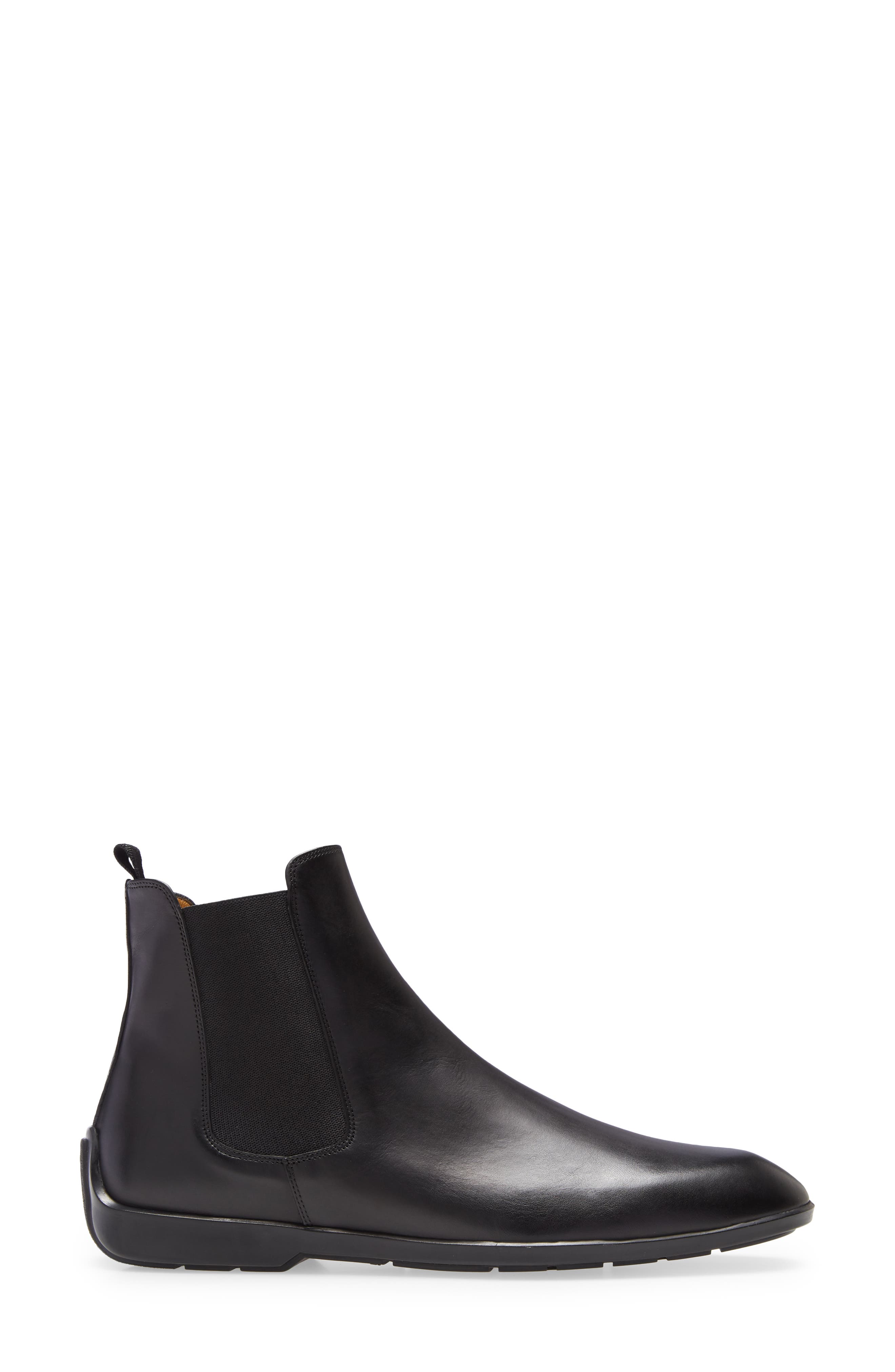 Mezlan Warden Chelsea Boot, Alternate, color, Black