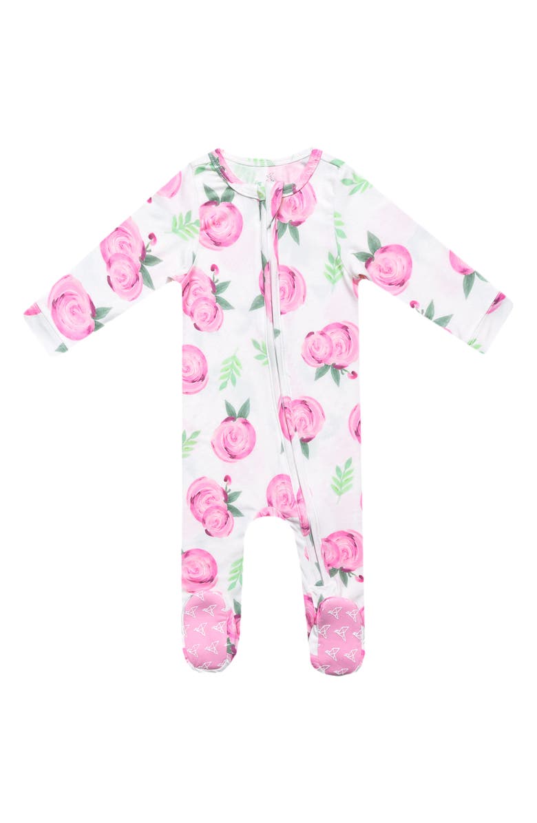 Copper Pearl Grace Zip Front Footie, Main, color, 