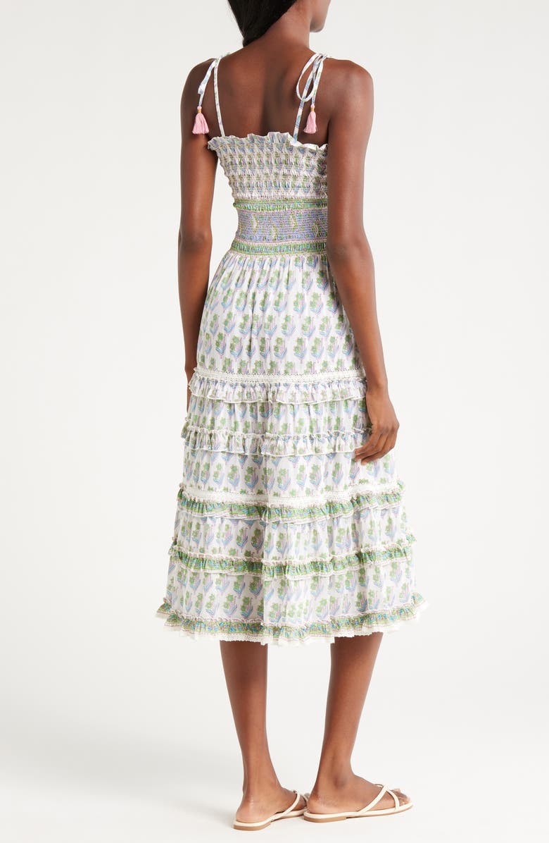 ALICIA BELL Liberty Floral Tiered Cotton & Silk Sundress, Alternate, color, 